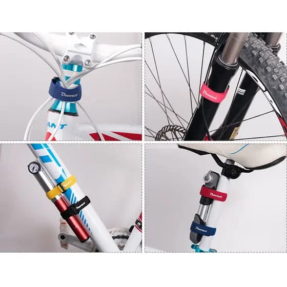 4 Fita Bicicleta Cinta Fixação Acessórios Wrap Bike Fita Nylon Fita Bike