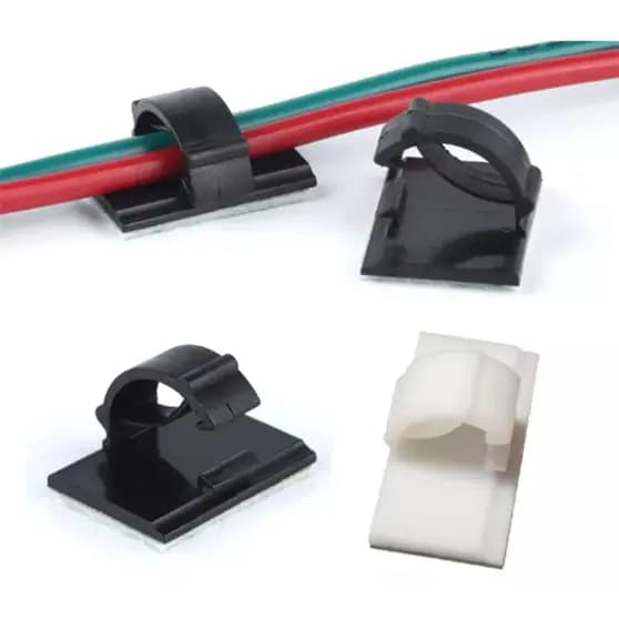 Kit 10 Pcs Organizador De Cabos Fios Adesivo Guia Cabos Wcc2
