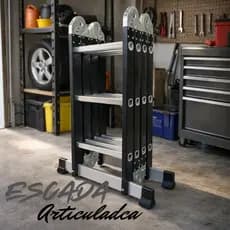 Escada Articulada de Alumínio até 6,20 Metros de Altura Multifuncional 4x5
