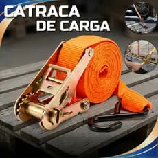 Cinta Com Catraca De Amarração Carga Forte Reforçada 5m 9m Prendedor Segurança