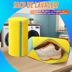 Saco Ou Bolsa De Lavar Tenis Sapato Armazenamento Malha Lavanderia Maquina Anti Deformação