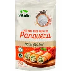 Mistura Para Massa De Panqueca Sem Glúten Vegano 200g Vitalin
