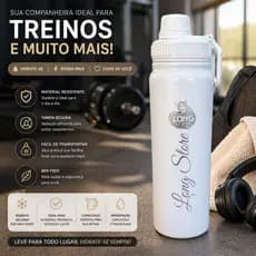 Kit 3, 5 e 10 Garrafa Térmica Personalizada 800ml Gravação a Laser