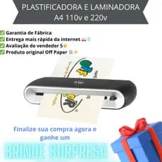 Plastificadora e Laminadora A4 OFFL01 Off Paper