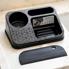 Kit com 2 Peças ou Rodo de Pia e Porta Detergente Preto Lancamento