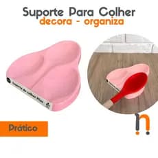 Suporte para Colher Rosa UZ 3 Lugares Plástico