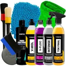 Kit Completo Vonixx Tok Final Intense Shampoo V-Mol V-Floc Pretinho e Acessórios Karbox