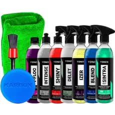 Kit Completo para Estética Automotiva Vonixx Shampoo V-Floc Cera Blend Izer Sintra Delet Shiny Intense Pincel Detalhamen