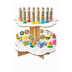 Porta Pirulitos e Tubetes MDF – Display para Doces Festa, Expositor Decorativo e Funcional