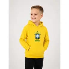 Agasalho De Frio Infantil Moletom Menino Brasil Canguru Com Bolso