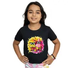 Camiseta Infantil Bob Esponja e Patrick Menina Camisa Manga Curta