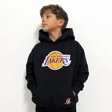 Moletom Infantil Lakers Basquete Maculina Feminina Flanelado Casual  Com Capuz Confortável Inverno