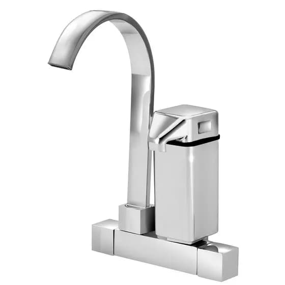Torneira Cozinha Filtro Parede Quadrada Pró Saúde Bica Móvel Metal Cromada 1/4v Refil Inmet