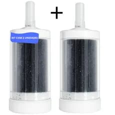 Vela Refil Torneira Filtro Copo ABS Metal Carvao Ativado Purificacao Agua Kit 2 Unidades Durabilidade Modelar