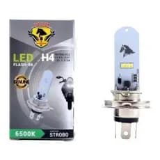 Lampada Farol Led H4 Modelo Strobo Moto 6500k Super Branca