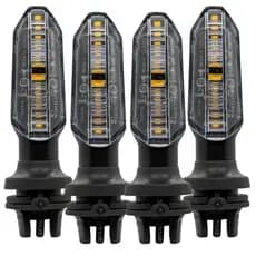 Pisca LED Cb250f Twister 2019 Moto Honda CG 125/150/160 Titan Fan | Par + Kit 4 | 12V Seta Super Brilhante Universal