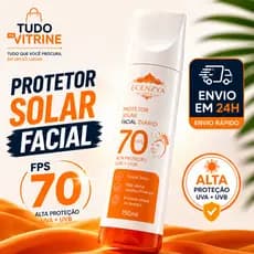 Protetor Solar Facial FPS70 Ecenzya Gold 150ml Toque Seco Sem Resíduo Branco