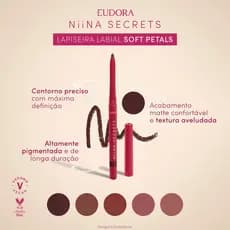 Lapiseira Labial Niina Secrets Soft Petals 1,2g Eudora