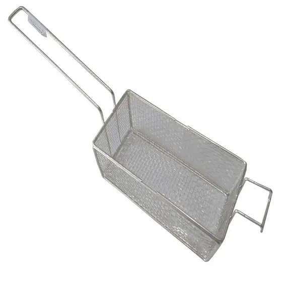 Cesto D Fritura  Em Tela 24x11x10cm P Fritadeira Retangular