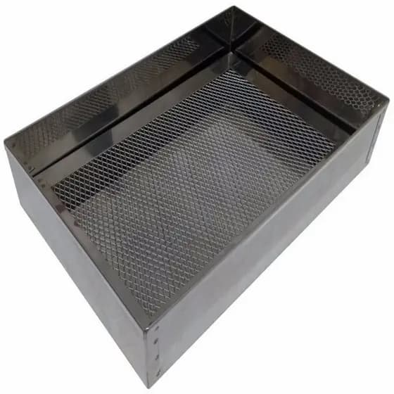 Escorredor Fritura Inox Bandeja 20x30x6cm Pastel Salgados