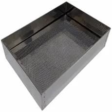 Escorredor Fritura Inox Bandeja 20x30x6cm Pastel Salgados