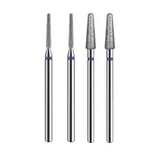 Kit Broca Ponta Diamantada n°718/720/Esférica 4mm e Tungstênio Profissional Unha Acrigel  para cutilagem Russa