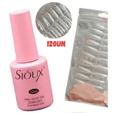 Kit UNHA POSTIÇA SOFT GEL D&Z 120UN  + Cola Gel Base