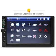 CENTRAL MULTIMÍDIA MP5 2 DIN TELA DE 7 POLEGADAS BLUETOOTH TOUCHSCREEN