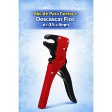 Alicate 2 em 1 Cortador e Decapador de Fios de até 2,5mm - Precisão e Segurança no Trabalho Elétrico