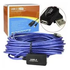 Cabo Extensor Usb 2.0 5 Metros Repetidor Amplificado Ativo