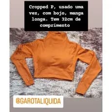 Cropped P laranja lindo!