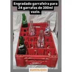 Engradado garrafeira para 24 garrafas de 300ml vazio. ambev