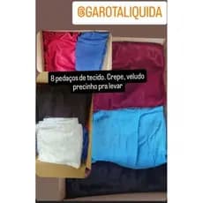 Retalhos - tecido pedaço - 8 peças de tecido