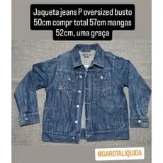 Jaqueta jeans P oversized