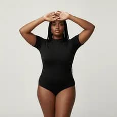 Kit 2 Body Plus Size Manga Curta Gola Careca Slim Modeladora