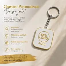 Chaveiro NFC Personalizado Com Logo Instagram WhatsApp Pix Site E Catálogo