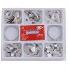 Kit Matriz seccional metálica c/100 sortidas+ 2 Anéis inclusos Dentista