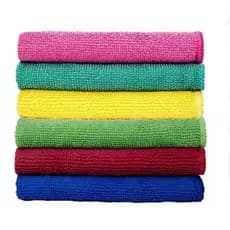 Atacado Kit 6 Toalhas Pano de Limpeza Microfibra 55x35 Pronta Entrega