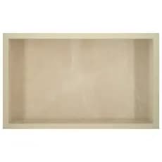 Nicho Em Porcelanato P/ Banheiro Porta Shampoo 50x30x8 Cm (Bege)