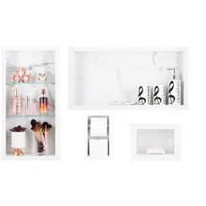 Nicho Em Porcelanato Polido Para Banheiro - kit com 4 peças (Carrara Gioia)