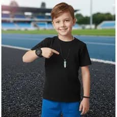 Kit Relógios Infantil Militar Digital Cronômetro Calendário Esportivo + Colar Pedra da Lua Pêndulo + Pulseira
