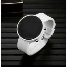 Relógio Masculino esportivo Display Led Redondo Sports Watch Pulseira emborrachada Digital Unissex