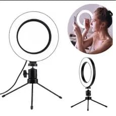 Suporte ring Light Led para selfie makeup vídeo ring Light 6 polegadas tripé de mesa