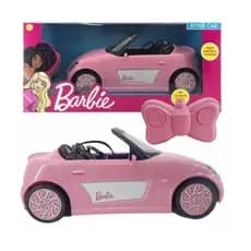 Brinquedo Carro Da Barbie De Controle Remoto Com Luz 7 Funções Candide