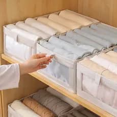 Organizador De Guarda-Roupa Dobrável Para Roupas E Calças Grande Dura Alto Qualidade