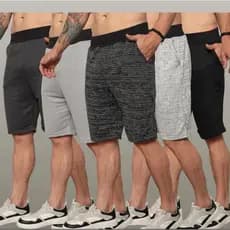 Kit 5 Bermudas Masculina Moletom Academia Cores Sortidas