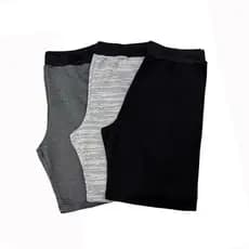 Kit 3 Bermudas Moletom Masculino Cores Sortidas Ducam Treino Academia