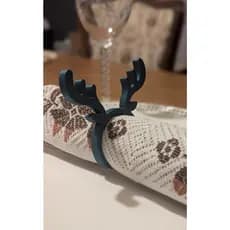 Argola Guardanapo Natal, Anel Guardanapo, Porta Guardanapo Natal, Rena - Decoração Mesa Posta