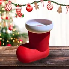 Bota de Papai Noel para Decoração de Natal - Enfeites de Natal