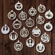 Kit de Enfeites de Natal Temática Star Wars - KIT de 18 ou 36 Unidades - Decoração de Natal
